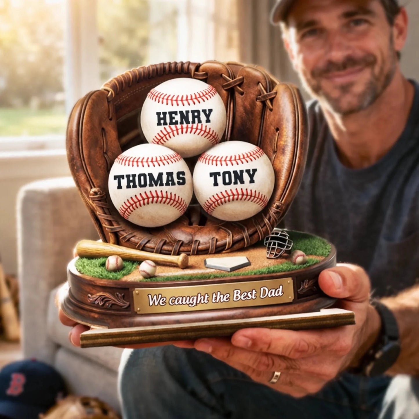 Personalized Father's Day Wooden Plaque,
Custom Family Names, Our Roots Begin With You