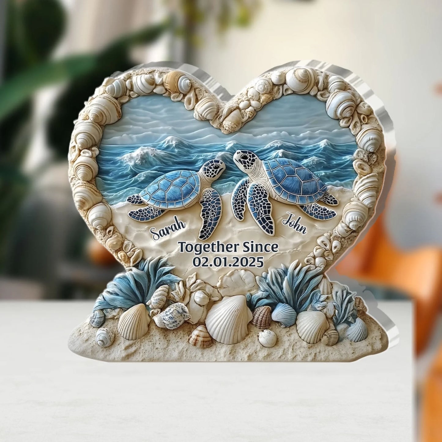 Forever By The Sea - Personalized Custom Shaped_yyt (1)