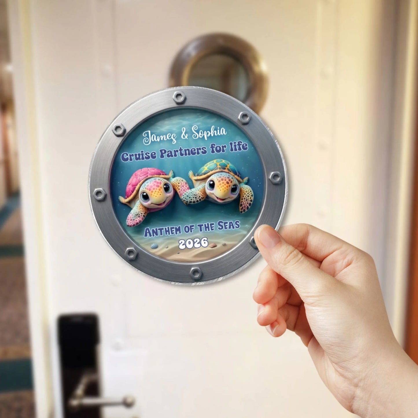 Happy Sailing Turtle Couple Personalized Cruise Ship_yythk (3)