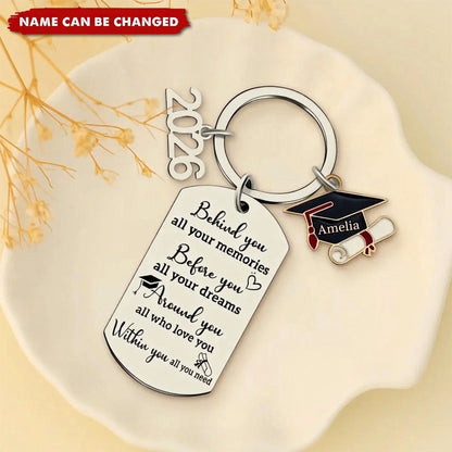 Family Personalized Custom Graduation Keychain - Graduatio (1)