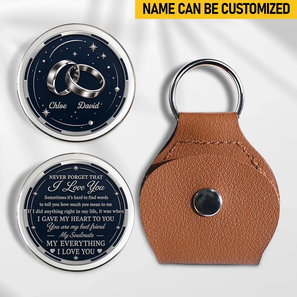 Custom Pocket Hug - Personalized Anniversary Wedding Gifts For Husband And Wife, Him And Her - My Everything